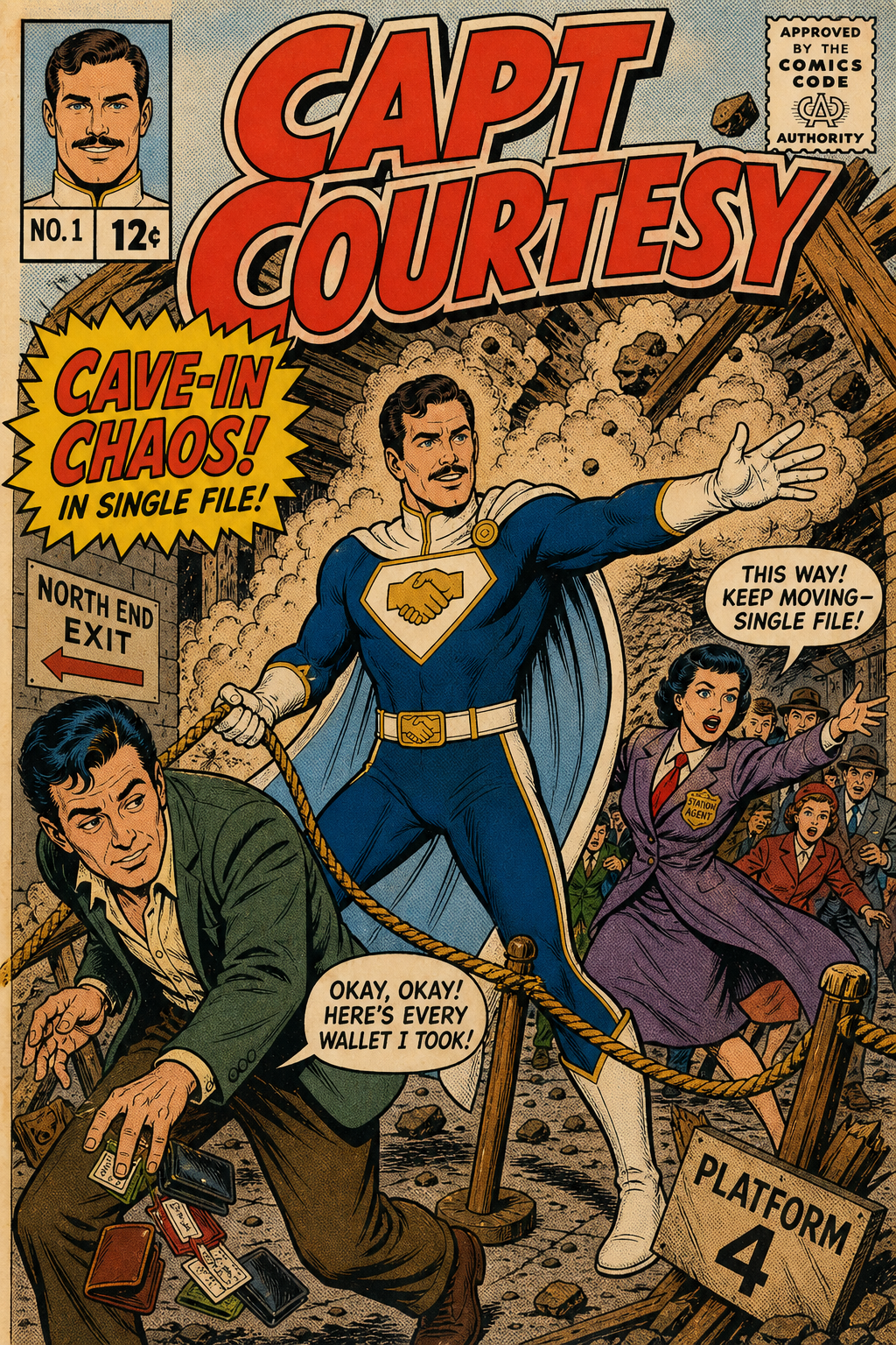 Silver age comic created with Obbo